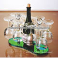 Executive crystal glass wine rack for wineglass holder(R-1452